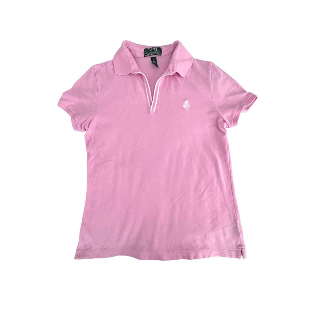 Iconic Lauren Active Ralph‎ Lauren polo Tshirt M Barbiecore Corpcore Golf